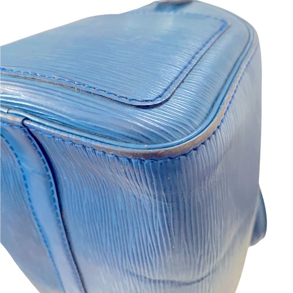 5 pc set Louis Vuitton Toledo Blue Epi Speedy 25, Tag, Lock, Key, COA & Dustbag - Picture 11 of 17